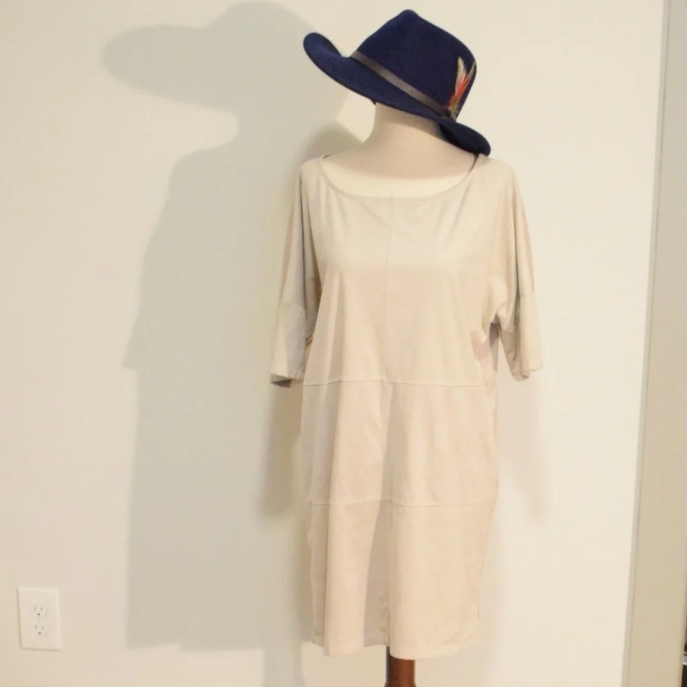 Zara Basic Faux Suede Shift - Picture 1 of 6